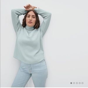 Everlane organic waffle turtleneck